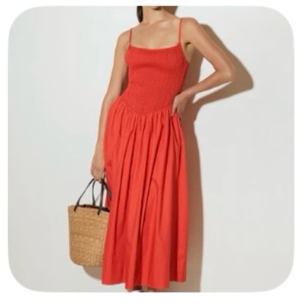 Flying Tomato Free Market “Move with Intention” Red Woven Dress - size L